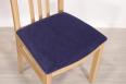 Chaise Clment ralise en chne massif CONTEMPORAINE  Assise Apollo Blue