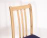 Chaise Clment ralise en chne massif CONTEMPORAINE  Assise Apollo Blue