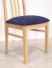 Chaise Clment ralise en chne massif CONTEMPORAINE  Assise Apollo Blue