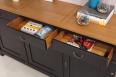 Buffet 3 portes 3 tiroirs Sbastien, ralis en Chne massif de style Directoire