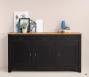 Buffet 3 portes 3 tiroirs Sbastien, ralis en Chne massif de style Directoire