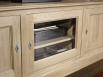 Meuble TV Damien ralis en Chne de style Directoire Longueur 2.00 mtres 
