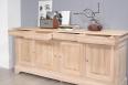 Buffet 4 portes Gael ralis en Chne Massif de style Louis Philippe Finition Chne Bross Blanchi 