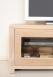 Meuble TV 2 portes Vitres Loann ralis en chne massif de style Contemporain 