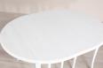 Table ronde  volets diamtre 120 ralise en Chne massif de style Louis Philippe 10 allonges de 40 cm (24 personnes) Finition Chne Bross Ivoire 
