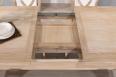 Table de ferme rectangulaire Axel ralise en Chne massif 200x100 + 2 allonges de 45 cm Finition Chne Bross