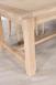 Table de ferme rectangulaire Axel ralise en Chne massif 200x100 + 2 allonges de 45 cm Finition Chne Bross