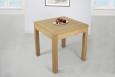 Table de repas 75x75 ralise en Chne massif de style Contemporain, plateau ouvert 150x75 SEULEMENT 1 DISPONIBLE