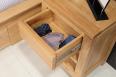 Table de nuit 2 tiroirs Collection Nature ralise en Chne Massif  de style Contemporain 