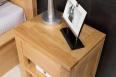 Table de nuit 2 tiroirs Collection Nature ralise en Chne Massif  de style Contemporain 