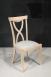 Chaise Sbastien ralise en Chne Massif de style Louis Philippe Finition Chne Bross Blanchi
