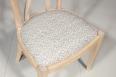 Chaise Sbastien ralise en Chne Massif de style Louis Philippe Finition Chne Bross Blanchi
