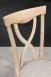 Chaise Sbastien ralise en Chne Massif de style Louis Philippe Finition Chne Bross Blanchi