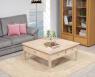 Table basse carre Justin ralise en Chne de style Directoire avec Marqueterie