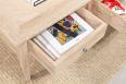 Table basse carre Justin ralise en Chne de style Directoire avec Marqueterie