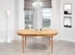 Table ovale 180x120 r�alis�e en Ch�ne Massif de style Louis XVI 2 allonges de 39 cm Ouverture du plateau synchronis�e  SEULEMENT 1 DISPONIBLE