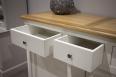 Buffet 2 portes Amandine ralise en Chne Massif de style campagnard Finition Bi-color