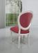 Chaise Simon ralise en Chne Massif de style Louis XVI Finition Chne Bross Gris Perle Patin