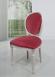 Chaise Simon ralise en Chne Massif de style Louis XVI Finition Chne Bross Gris Perle Patin
