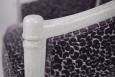 Fauteuil Cabriolet Paul ralis en Chne Massif de style Louis Philippe Tissu Prune MMP Boutique