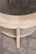 Table basse ronde Gal ralise en Chne Massif de style Louis Philippe Cramique Incruste  SEULEMENT 1 DISPONIBLE