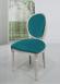 Chaise Simon ralise en Chne Massif de style Louis XVI Finition Chne Bross Gris Perle Patin
