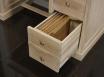 Petit bureau Luc ralis en chne de style Louis Philippe Finition Chne Bross 