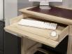 Petit bureau Luc ralis en chne de style Louis Philippe Finition Chne Bross 