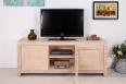 Meuble TV 16/9me Thierry ralis en chne massif Contemporain Finition chne bross 