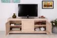 Meuble TV 16/9me Thierry ralis en chne massif Contemporain Finition chne bross 