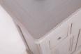 Petit Buffet 2 portes 4 tiroirs Thimoty ralis en chne massif de style Louis Philippe Finition Chne Bross Gris Patin SEULEMENT 1 DISPONIBLE