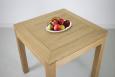 Table de repas 75x75 ralise en Chne massif de style Contemporain, plateau ouvert 150x75 SEULEMENT 1 DISPONIBLE