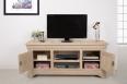 Meuble TV 16/9eme Julien ralis en Chne Massif de style Louis Philippe Finition Chne Bross Blanchi SEULEMENT 1 DISPONIBLE