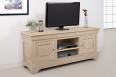 Meuble TV 16/9eme Julien ralis en Chne Massif de style Louis Philippe Finition Chne Bross Blanchi SEULEMENT 1 DISPONIBLE