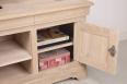 Meuble TV 16/9eme Julien ralis en Chne Massif de style Louis Philippe Finition Chne Bross Blanchi SEULEMENT 1 DISPONIBLE