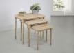 Table Gigognes en Chne Massif de style Louis Philippe 