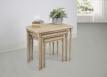 Table Gigognes en Chne Massif de style Louis Philippe 