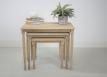 Table Gigognes en Chne Massif de style Louis Philippe 