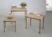 Table Gigognes en Chne Massif de style Louis Philippe 