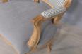 Bergère de style Louis XV Alexia réalisée en Chêne massif  Tissu VALDOURO Bleu