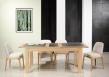 Table de repas rectangulaire 160X100 Matho ralise en Chne Ligne Contemporaine Plateau avec cramique