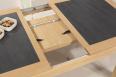 Table de repas rectangulaire 160X100 Matho ralise en Chne Ligne Contemporaine Plateau avec cramique