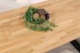 Table rectangulaire Yvan ralise en Chne massif 200x95 Plateau Fixe Plateau chne Naturel Pitement chne bross Noir