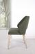 Chaise Nina, assise et dos capitonns, pieds en Chne Massif de ligne Contemporaine (il est possible de choisir le tissu)
