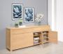 Buffet 4 portes Jean-Lin ralis en Chne de Ligne contemporaine Finition Chne Bross 