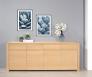 Buffet 4 portes Jean-Lin ralis en Chne de Ligne contemporaine Finition Chne Bross 