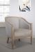 Fauteuil Cabriolet Paul ralis en Chne Massif de style Louis Philippe Finition Chne Bross Naturel