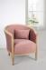 Fauteuil Cabriolet Mathieu ralis en Chne Massif de style Louis Philippe