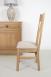 Chaise Lonor ralise en Chne Massif  Finition Chne Bross naturel Assise tissu d'ameublement  BOSTON BLACK
