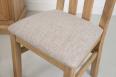 Chaise Lonor ralise en Chne Massif  Finition Chne Bross naturel Assise tissu d'ameublement  BOSTON BLACK